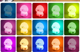 Cute Duck Night Light Duck Lamp Desk Decor  16 Colors Table Lamp with Remote NEW - £13.89 GBP