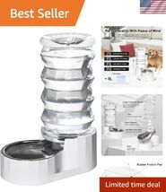 Automatic 8L Pet Waterer,100% BPA-Free, Gravity Stainless Steel Water Di... - $61.44