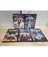 Lot Star Wars Battlefront &amp; Lego 1 &amp; 2 Playstation PS2 Games Trilogy Epi... - £28.99 GBP