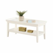 Convenience Concepts Ledgewood Coffee Table in White Wood Finish - $179.99