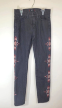 BDG Women&#39;s Denim Jeans Size 27X30 Black High Rise Cigarette Ankle Aztec - $179.61 MXN