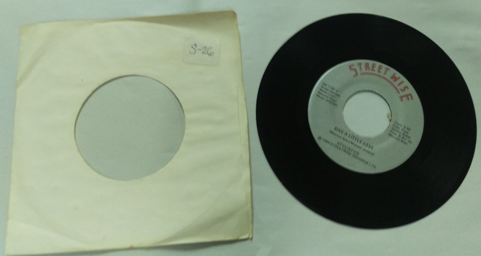 Sytlistics - Give a Little Love - Streetwise - SW 1136 A - 45 RPM Record - $4.94
