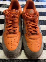 2007 Classic Nike Air Force AF-1 &#39;82 Mens Shoes Size 12 Orange Gray - £73.37 GBP