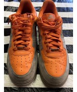 2007 Classic Nike Air Force AF-1 &#39;82 Mens Shoes Size 12 Orange Gray - £73.54 GBP