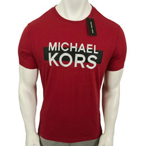 Nwt Michael Kors Msrp $56.99 Men&#39;s Red Crew Neck Short Sleeve T-SHIRT S M L Xl - £25.17 GBP