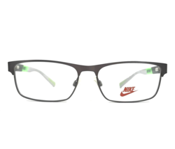 Nike Eyeglasses Frames 5574 069 Black Gray Green Rectangle 50-14-130 - $98.99