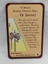 Munchkin Against Undead Only Of Smiting Item Enhancer Promo Card - £4.97 GBP