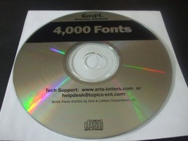 Snap 4,000 Fonts (PC, 2001) - Disc Only!!! - £8.75 GBP