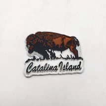 Vintage Catalina Island American Bison Buffalo Refrigerator Fridge Magnet 2&quot; - £6.27 GBP