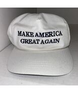 AUTHENTIC Trump Cali-fame Historical White &amp; Navy MAGA Hat USA C2 - $43.18