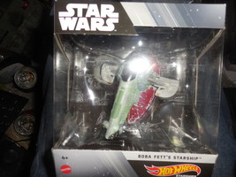 Hot Wheels Star Wars Starships Select &quot;Boba Fett&#39;s Starship&quot; Mint / Card w/Stand - £7.82 GBP