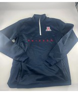 Arizona Wildcats Sweatshirt Mens Large Navy Blue Pullover ¼ Zip Long Sleeve - $38.85 CAD