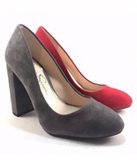 Jessica Simpson Belemo Suede Leather Round Toe Thick Heel Pumps Choose S... - £30.89 GBP