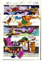 Original 1983 Iron Man Marvel Comics color guide art page 26: Invincible... - $82.95