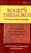 Roget&#39;s Thesaurus - For Home, School and Office, Paperback Book - $4.95