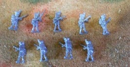 Lot: 9 Napoleonic Infantry Advance #C; 15mm Military Miniatures, Vintage Wargame - £5.46 GBP