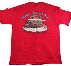 Vintage Maui Downhill Bicycle Safaris T-Shirt Mens L Hanes Beefy Single ... - $22.46