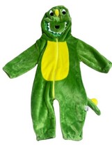 Halloween Play Costume Lil Dragon Green Dinosaur T-rex 73/48 Romper Jump... - $15.79