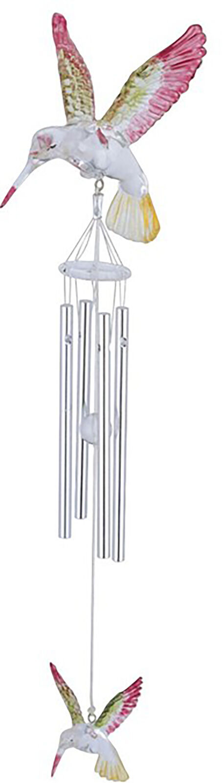 Colorful Hummingbird Acrylic Wind Chime Sun Catcher Hanging Home And Pat... - $15.99