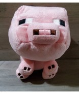 Minecraft Pig Plush Stuffed Animal 6&quot; Jazwares 2014 Mojang Figure - £7.42 GBP