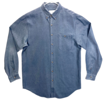 The Territory Ahead Shirt Adult LT Large Tall Silk Chambray Button Down Oxford - £18.86 GBP