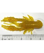 Freshwater Artificial Crayfish Bait 4&quot; Gold/Black Flake Pack of 4 - €4,75 EUR