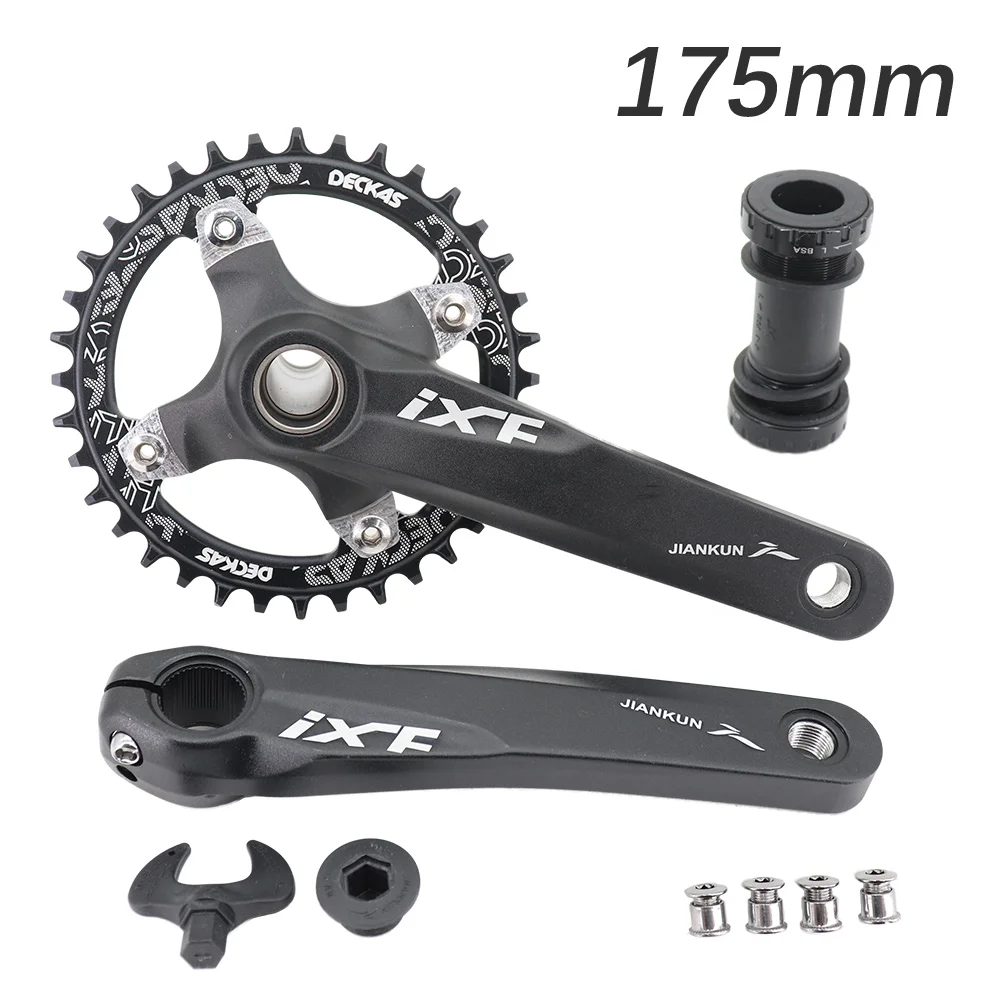 IXF MTB Crankset 104BCD Bike Crank 170 175 Snail Chainring 32t 34t 36t 38 oil sl - £127.69 GBP