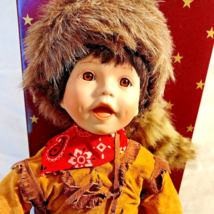 Ashton Drake Porcelain Doll Davy Crockett Vintage &quot;Born To Be Famous&quot; 1565 A - £17.74 GBP