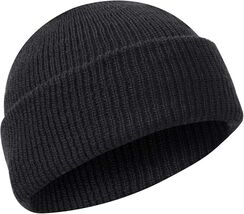Rothco Black US Made 100% Wool Watch Cap All-Weather Protection Style Be... - $16.62
