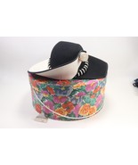 Vintage Created for ESSENCE by Mail Black &amp; White Striped Church Derby 6... - $80.99