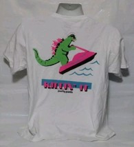 Party Pants T Shirt Men’s Medium Killin It Dino Ski Short Sleeve Neon Zilla - £10.46 GBP