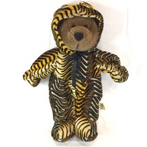 Teddy Bear In Tiger Costume Plush Stuffed Animal Toy Works 15 inch snoringcat - $12.76