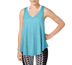 New Calvin Klein Performance Women Relaxed Icy Wash Blue Yoga Tank Top Small  S - £16.92 GBP