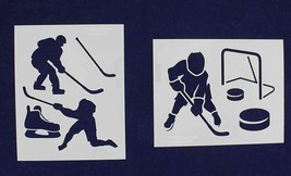 Hockey Stencils - 2 Piece Set - 8 x 10 Inches - $26.71
