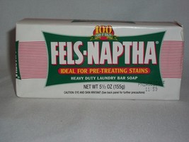 Fels-Naptha Heavy Duty Laundry Bar Soap Homemade Made in USA 100 Years Quality - £9.50 GBP