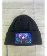 Coraline Printed Logo Knit Cuff Beanie Hat Cap Adult One Size Fits Most - £27.45 GBP