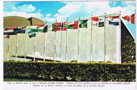 New York Postcard United Nations General Assembly Flags of Member States - £1.69 GBP