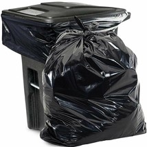 250 Trash Bags Regular Duty Black 40 x 46 Low Density Opaque - £84.22 GBP