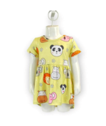 Little Jo Lemon Tunic Dress With Zoo Animals - 7/8 - £7.84 GBP