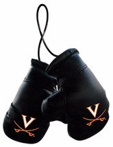NCAA Virginia Cavaliers 4&quot; Mini Boxing Gloves Rearview Mirror Auto Ornament - £5.55 GBP