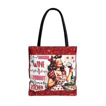 Tote Bag, Retro, I tried cooking with Wine but after 4 Glasses I forget why I wa - £22.08 GBP+