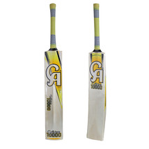 Vision 10000 Tennis Cricket Bat Kashmir Willow Wood Cane Handle Soft Cricket Bat - £44.33 GBP