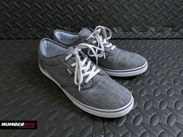 Vans Women Authentic Off The Wall Pewter Grey Black 500714 Size 8 Low To... - $39.59