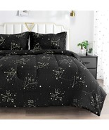 Queen Comforter Set, 3 pc Zodiac Pattern Ultra Soft Microfiber 88x88 in ... - $69.29
