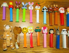 Pez Lot Of 35 Disney Christmas Easter Hello Kitty P EAN Uts Clip O Ns Plush Toys - £17.90 GBP