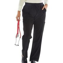Black  Pocket Stretch Scrub Pants - $13.86