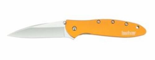 Kershaw 1660OL Leek Orange Drab 3in Blade Folding Knife Liner Lock Pocket Clip - $71.25