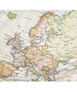 1916 Map Europe Before WW1 Italy German Empire Russia Spain France DWSS15 - $374.24 MXN