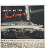 1949 Ott&#39;s Hamburger Drive In Restaurant San Francisco Pop Mechanics Art... - €9,23 EUR