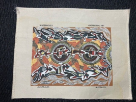 Aboriginal Art &quot;Waterholes&quot; Screen printed Reproduction Panel M Conlon 8... - £6.80 GBP